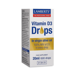 Vitamina D3 Gotas 20 Ml 600 Gotas Lamberts