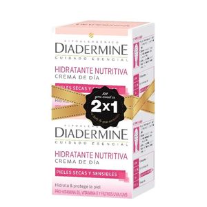 Diadermine Crema Hidratante nutritiva día piel seca sensible 2 x 50 ml  