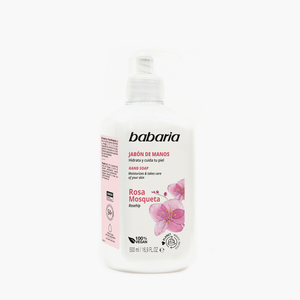 Jabon manos BABARIA rosa mosqueta 500ml