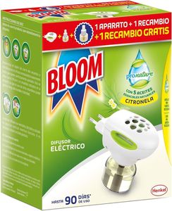 Bloom Citronela Eléctrico Aparato+1Rec Insecticida