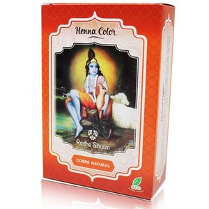 Radhe Shyam Spiritual Sky Henna Cobre Natural Polvo Radh 100 g