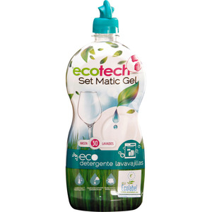 Set Mastic Gel Detergente Lavavajillas 750 ml Ecotech