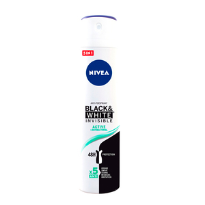  Nivea Black & White Invisible Active Desodorante spray 200 ml