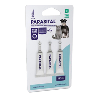 Zotal Parasital Pipetas antiparásitos gatos y perros hasta 10 kg - 3 ud