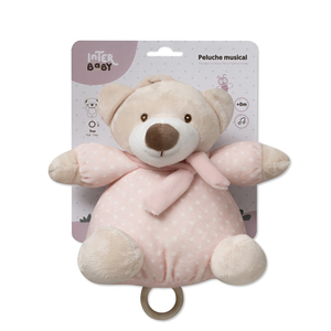 Peluche musical osito rosa Interbaby