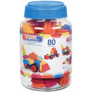 Bristle blocks – Bote con 80 piezas 