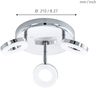 Lampara de techo led Eglo Gonaro Batholino 3x3,8w IP44