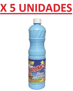 Brumol Fregasuelos ropa limpia 1 Litro PACK 5 UNIDADES