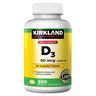 KIRKLAND Extra Strength VITAMINA D3 50 mcg 2000 UI | Huesos, músculos y sistema inmunológico  - 600 cápsulas