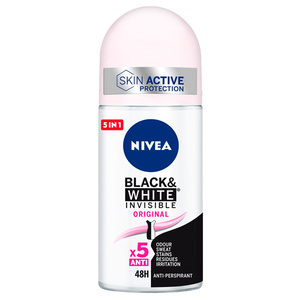 Nivea Black & White Invisible Desodorante roll-on 50 ml