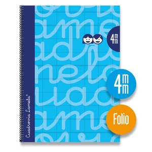 Cuaderno Cuadrovia 4mm Tapa dura A4 - Lamela