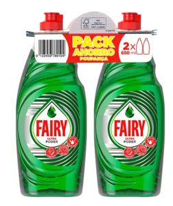 Fairy Ultra Poder lavavajillas 2 x 650 ml