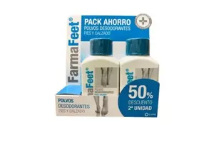 FARMAFEET PACK AHORRO POLVOS DESODORANTES PIES Y CALZADO