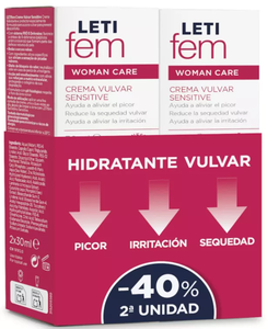 Leti Ferm Crema vulvar sensitive duplo 2 x 30 ml